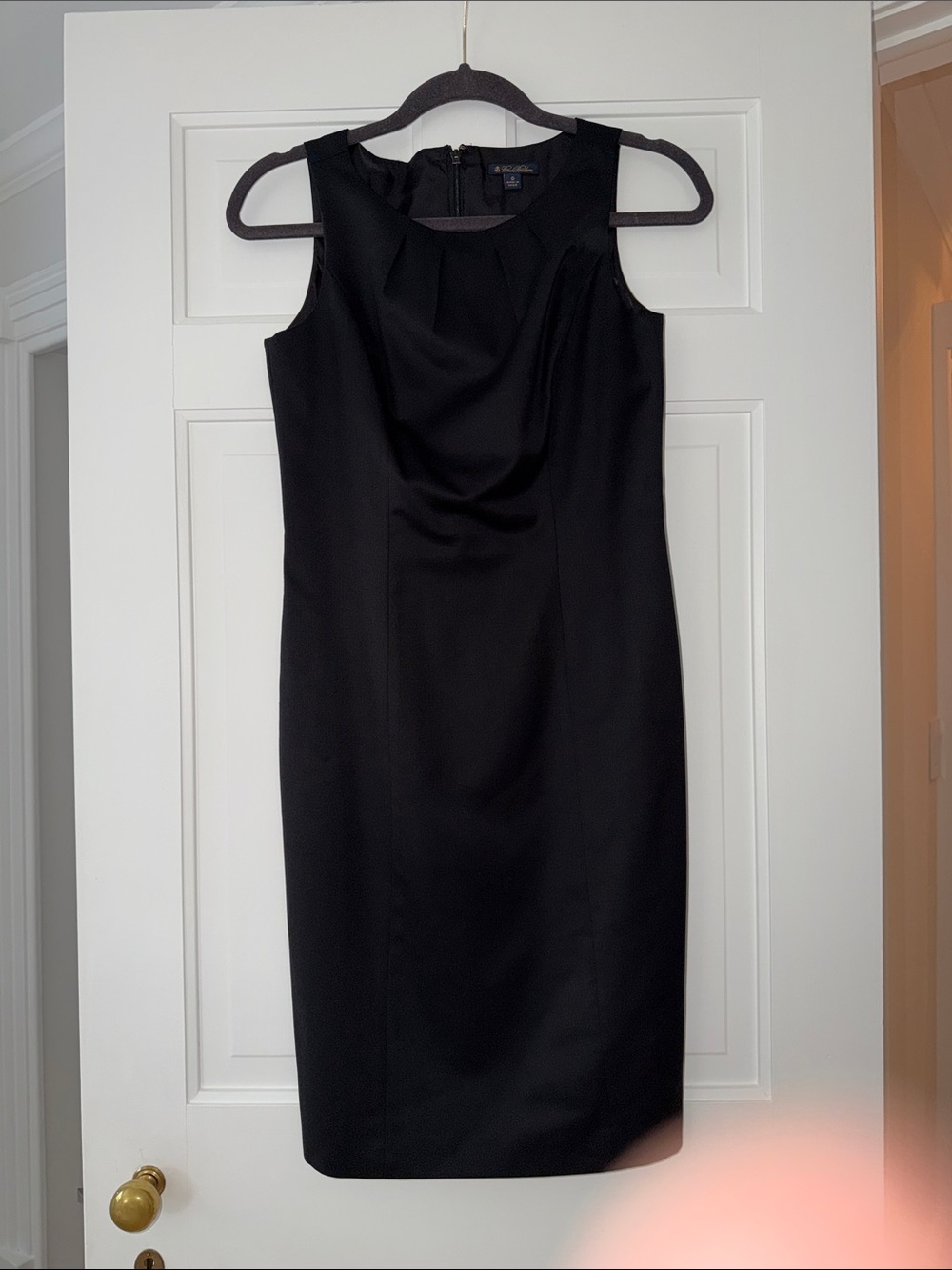 Brooks Brothers Sleeveless Black Sheath Dress - Women's